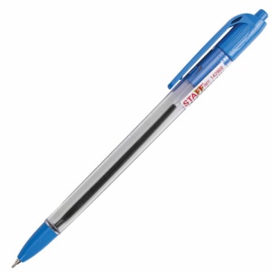 Ручка авт синяя EVERYDAY масляная 0,7мм STAFF уп75
