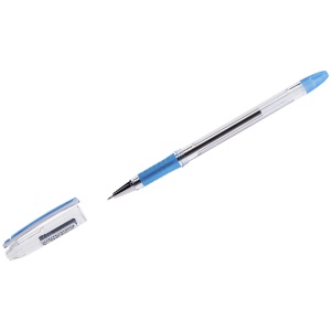 Ручка синяя Berlingo 0,4мм I-10 резиновый грип 12/144