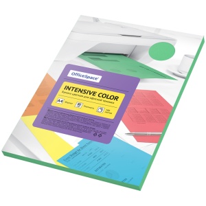 Бумага А4 80г Intensive Color зеленый 100л OfficeSpace уп20