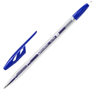 Ручка синяя Ultra 1мм ( аналог 43184) BRAUBERG уп50