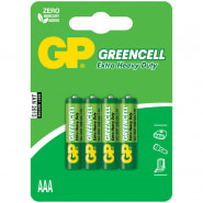 Батарейка ААА GP Greencell R03 24S солевая BL4